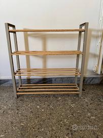 Scarpiera 4 ripiani in legno marca KASANOVA