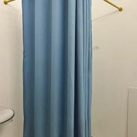 Tenda angolare, camerino angolare per negozio