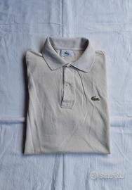 polo da uomo lacoste colore panna