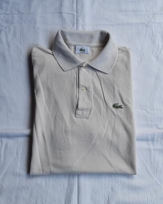 polo da uomo lacoste colore panna