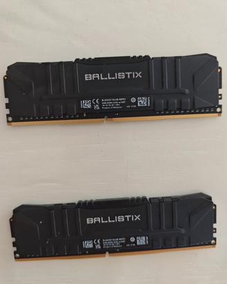 Memorie RAM ddr4 Crucial ballistix 16 GB 8x2