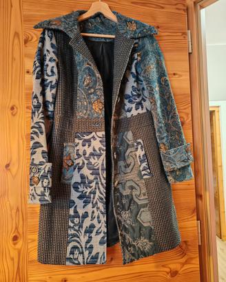 Cappotto Patchwork Boho Vintage Tg S(IT 40)Rainbow