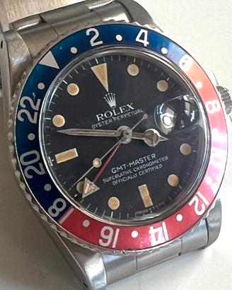 Rolex Gmt mastet 16750 pepsi pallettoni del 1980