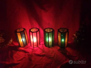 vecchie  lanterne colorate - atmosfere romantica 