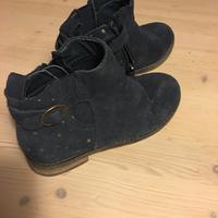 Stivaletto in pelle blu