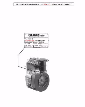 motore ruggerini rd 210 diesel