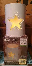 lampada led candela batteria vera cera e metallo