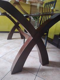 tavolo in vetro temperato 