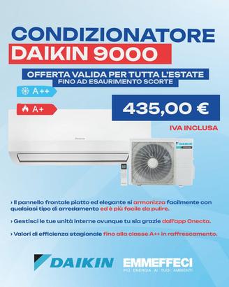 Climatizzatore Daikin 9000 btu