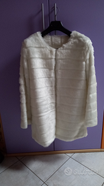 Pelliccia ecologica bianca