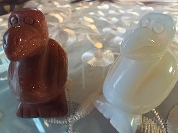 Coppia Dodo in Pietra – 3 cm di Raffinata Eleganza