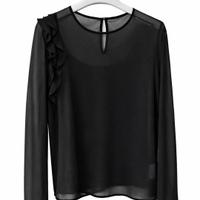 maglietta/blusa nera iDO da bambina