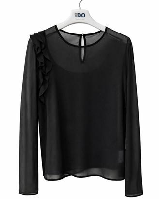 maglietta/blusa nera iDO da bambina