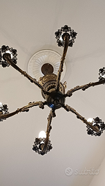 Lampadario vintage 6 luci stile l uigi XV Rococò