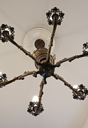 Lampadario vintage 6 luci stile l uigi XV Rococò