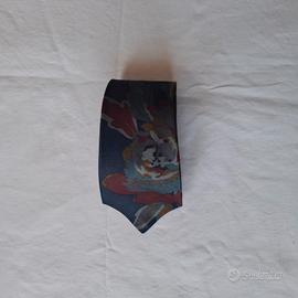 Cravatta vintage Pierre Cardin in pura seta