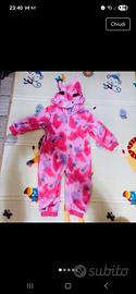 vestito Tuta unicorno costume di carnevale bimba