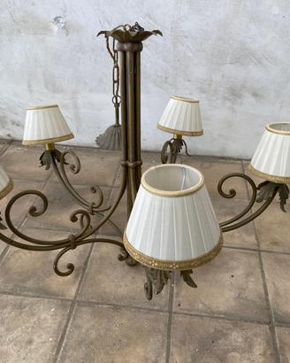 lampadario 5 fiamme