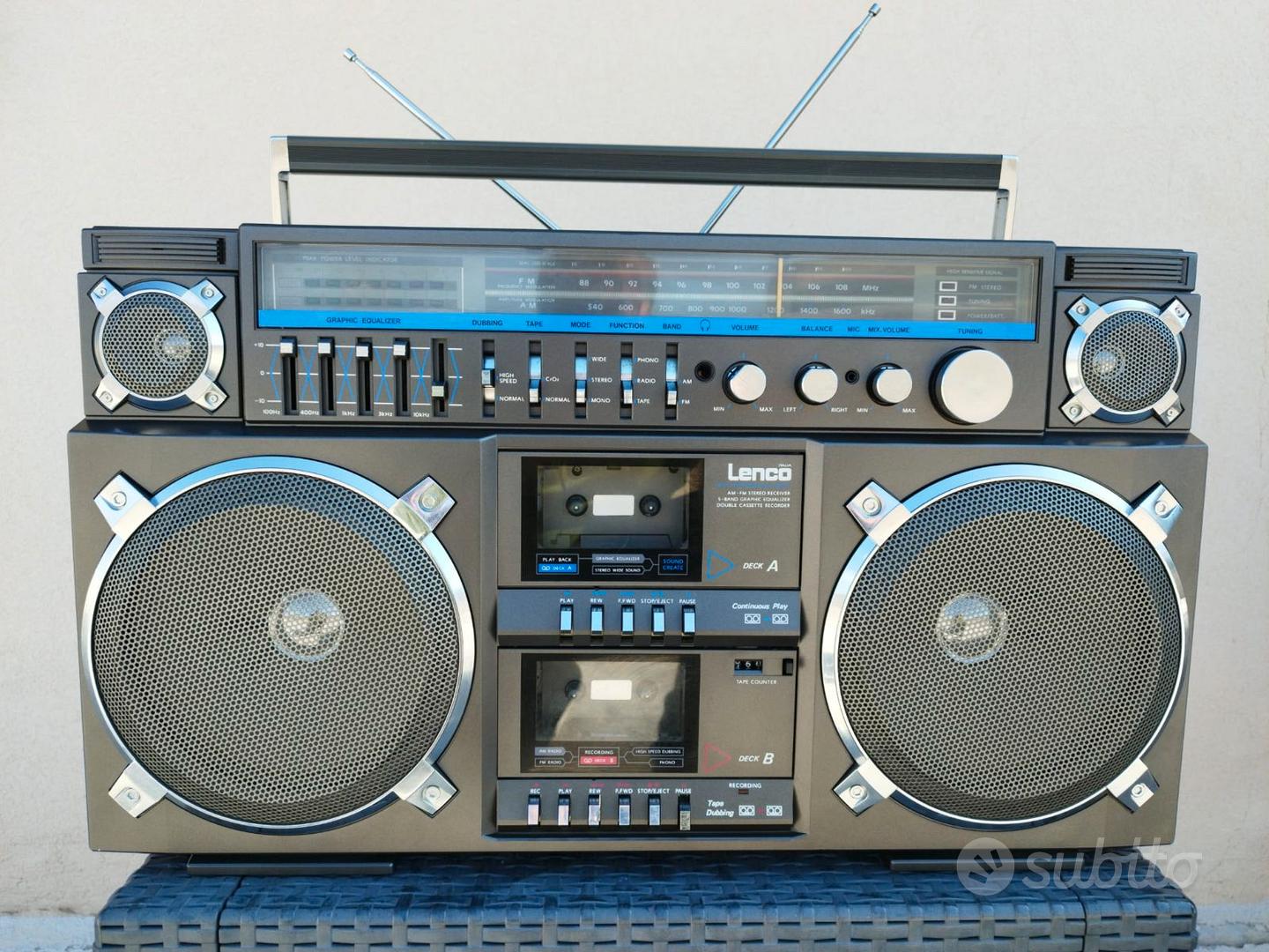 BOOM BOX LENCO LW-599 radio portatile anni 80 - Audio/Video In vendita a  Taranto