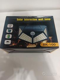 Faretto a 100 Led Con Pannello Solare