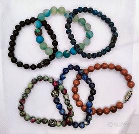 Set 12 Braccialetti: Pietre Naturali, Etnico, pop