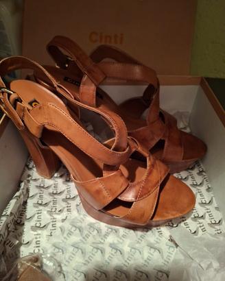 PLATEAU scarpe CINTI  beige