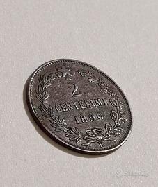 moneta 2 centesimi 1896 - R - regno d'italia