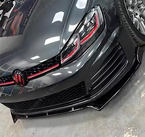 Lama/Splitter anteriore nero VW Golf 7 / 7.5 GTI R