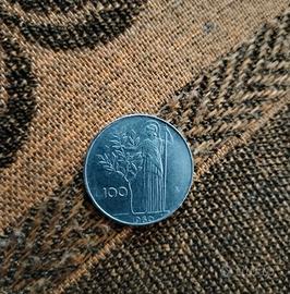 100 lire Minerva del 1960 rara 