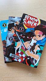 Primi 3 volumi di Demon Slayer (Kimetsu no Yaiba) 