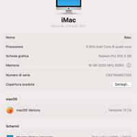 IMac 21.5” Retina 4K 2017 – 16GB RAM + SSD