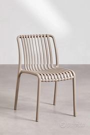 Sedie da pranzo wendell moka brown 4 pz