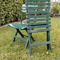 8 sedie da giardino pieghevoli 