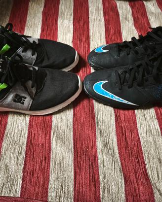 Scarpe Nike da calcetto e DC belle leggere