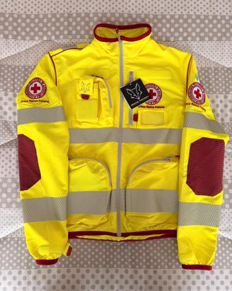 Giubbino tecnico giallo H.V Croce Rossa Italiana L