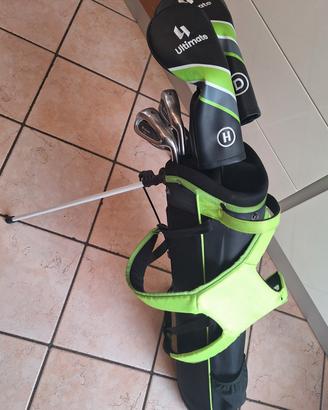 Sacca e mazze da golf ragazzo