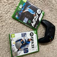 Xbox Controller Wireless nero + FIFA 23 + FC 24