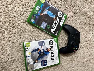 Xbox Controller Wireless nero + FIFA 23 + FC 24