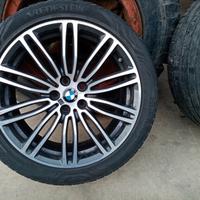 N.04 CERCHI e Gomme BMW SERIE 5 USATI ORIGINALI 19