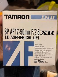 Obiettivo Tamron 18-50mm 2.8 Nikon