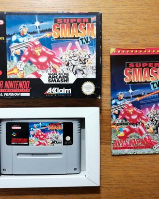 Super Smash TV Super Nintendo SNES PAL COMPLETO