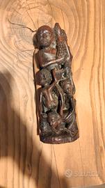 Statuetta africana in legno albero della vita