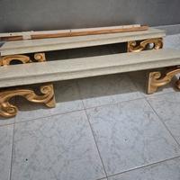 Mensole in legno misura 100 x 28 come nuove.