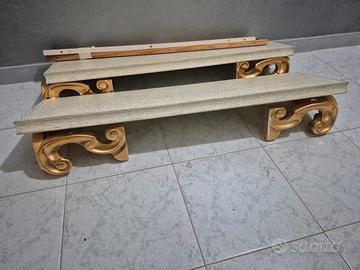 Mensole in legno misura 100 x 28 come nuove.