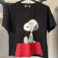 Maglietta | Nera | Peanuts | Stradivarius | XS