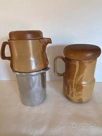 Caffettiera e Oliera Franco Pozzi Gallarate