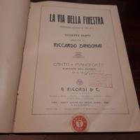La via della finestra - spartito canto pianoforte