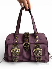 Guess vintage Bag viola leopardata anni 2000 y2k