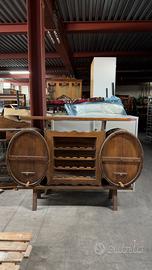 Mobile bar in legno