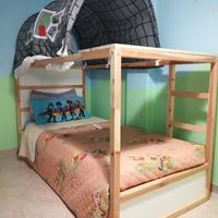 Letto ikea con copertura